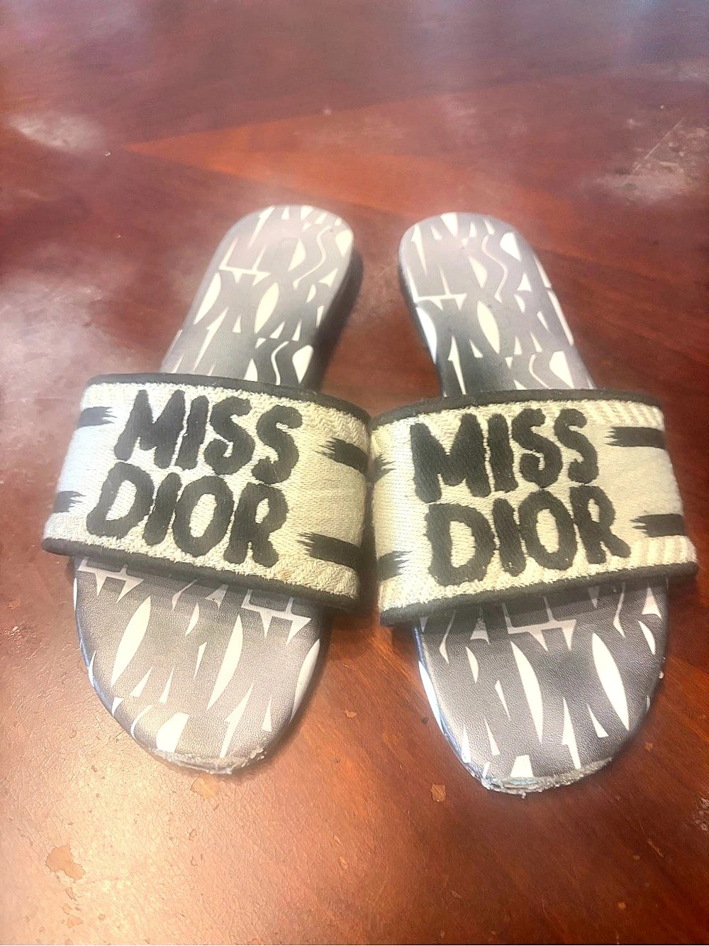 Dior Oblique Slide Sandals EU 37 size 7